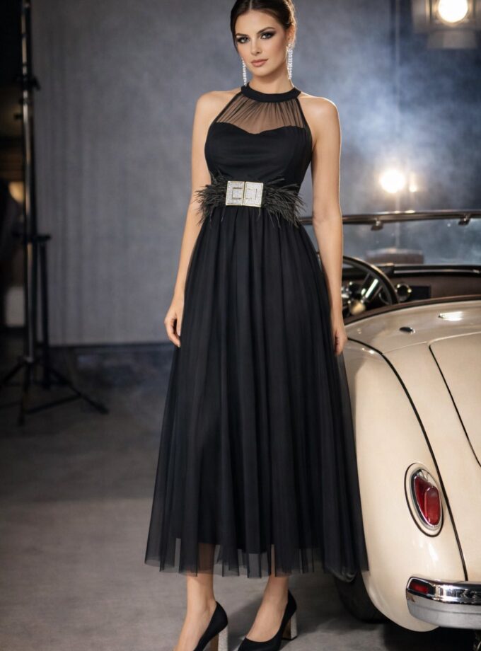 Abito tulle nero
